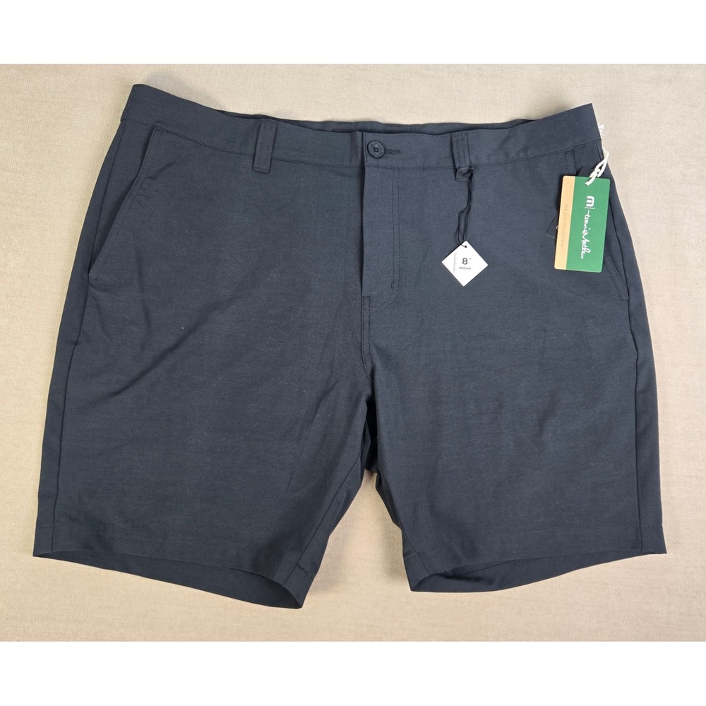 Travis Mathew Men's 8" Bermuda Golf Shorts 40 Eco‎ Collection Black 1MY308 NEW